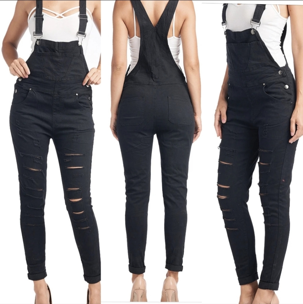 Ripped Jean overall